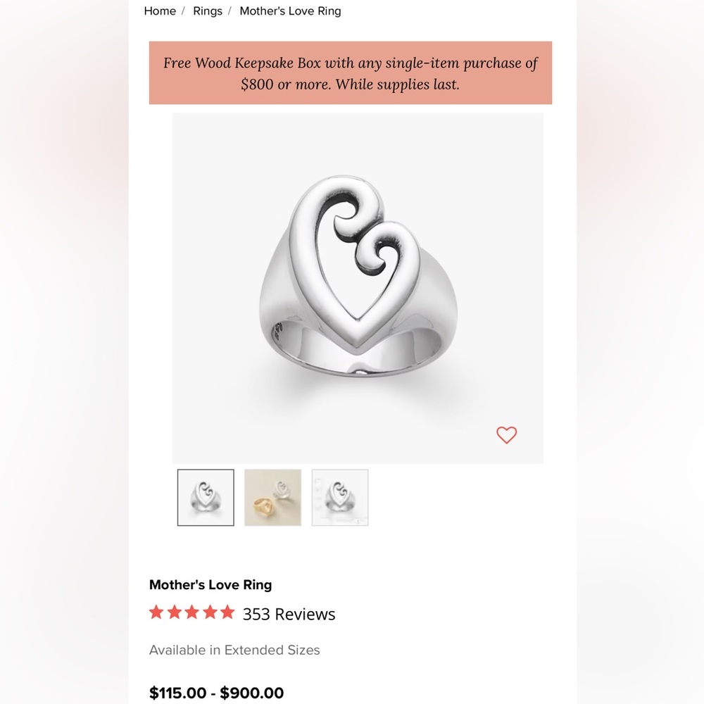 James Avery Ring - image 3